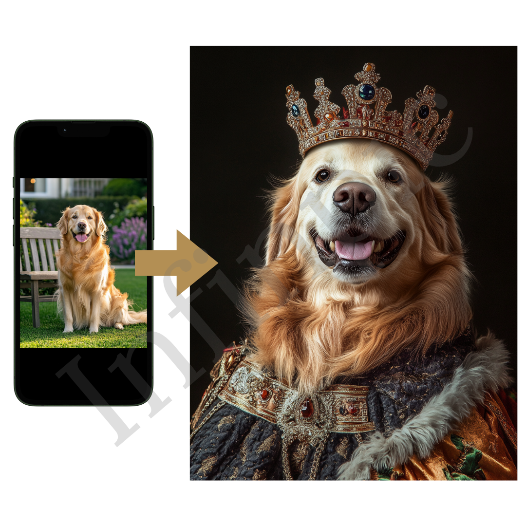 Custom Royal Pet Portrait