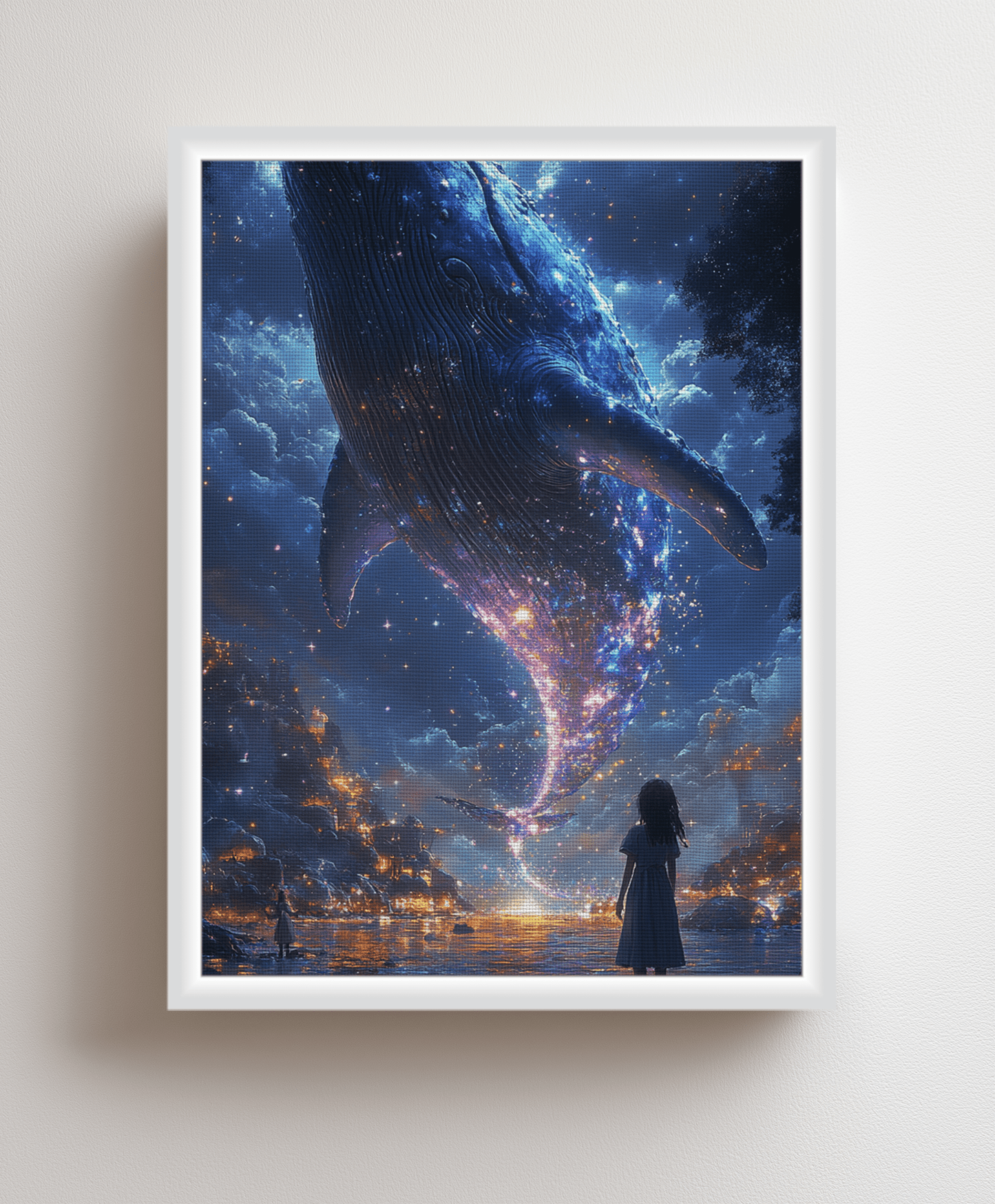 Canvas painting The Whale in the Heavenly Realm