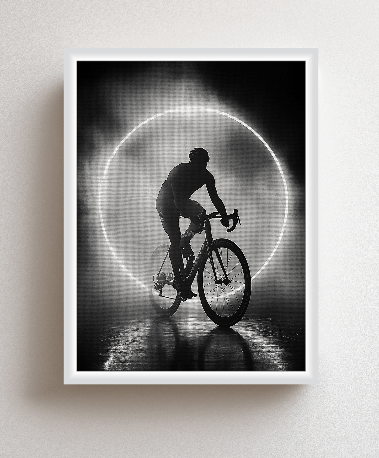 Canvas painting The Night Cyclist