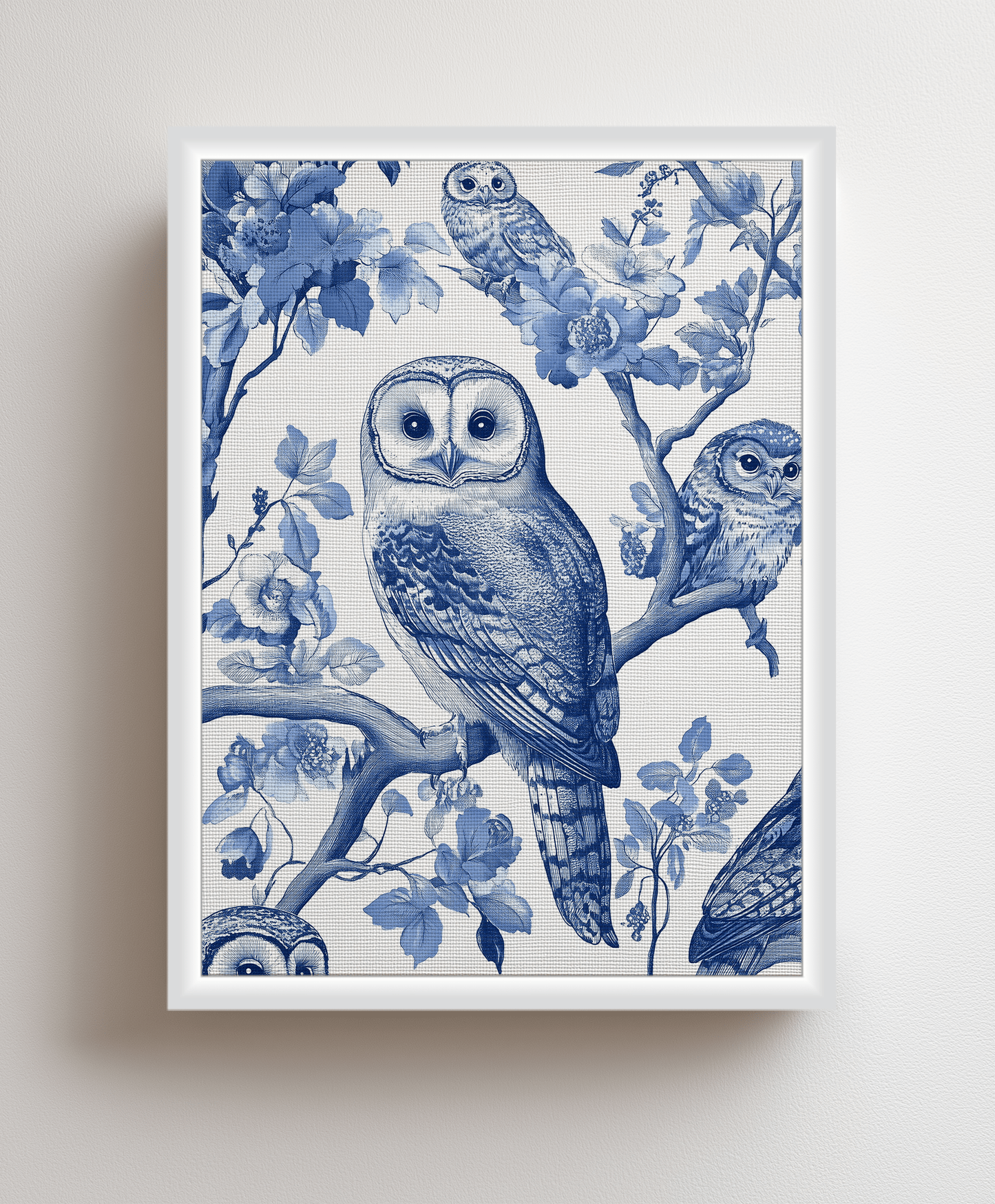 Canvas painting Mystic Owls