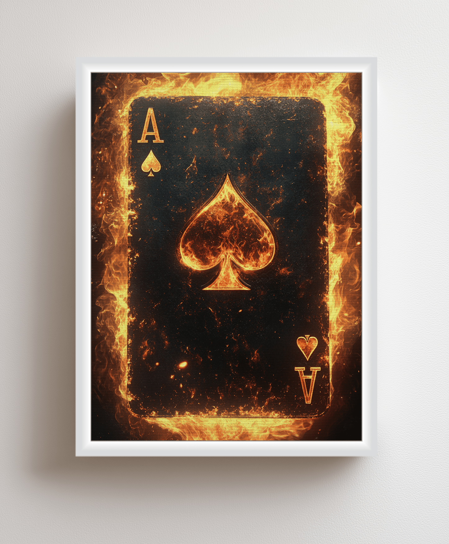 Ace of Fire canvas painting