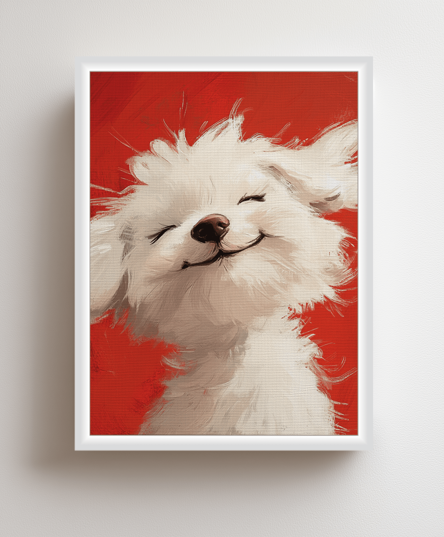 Canvas painting Adorable Fluffy Puppy