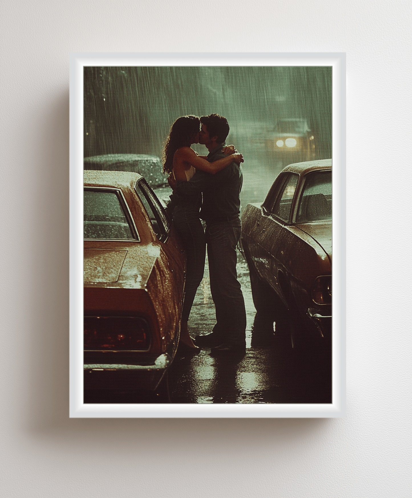 Canvas painting Kiss in the Rain