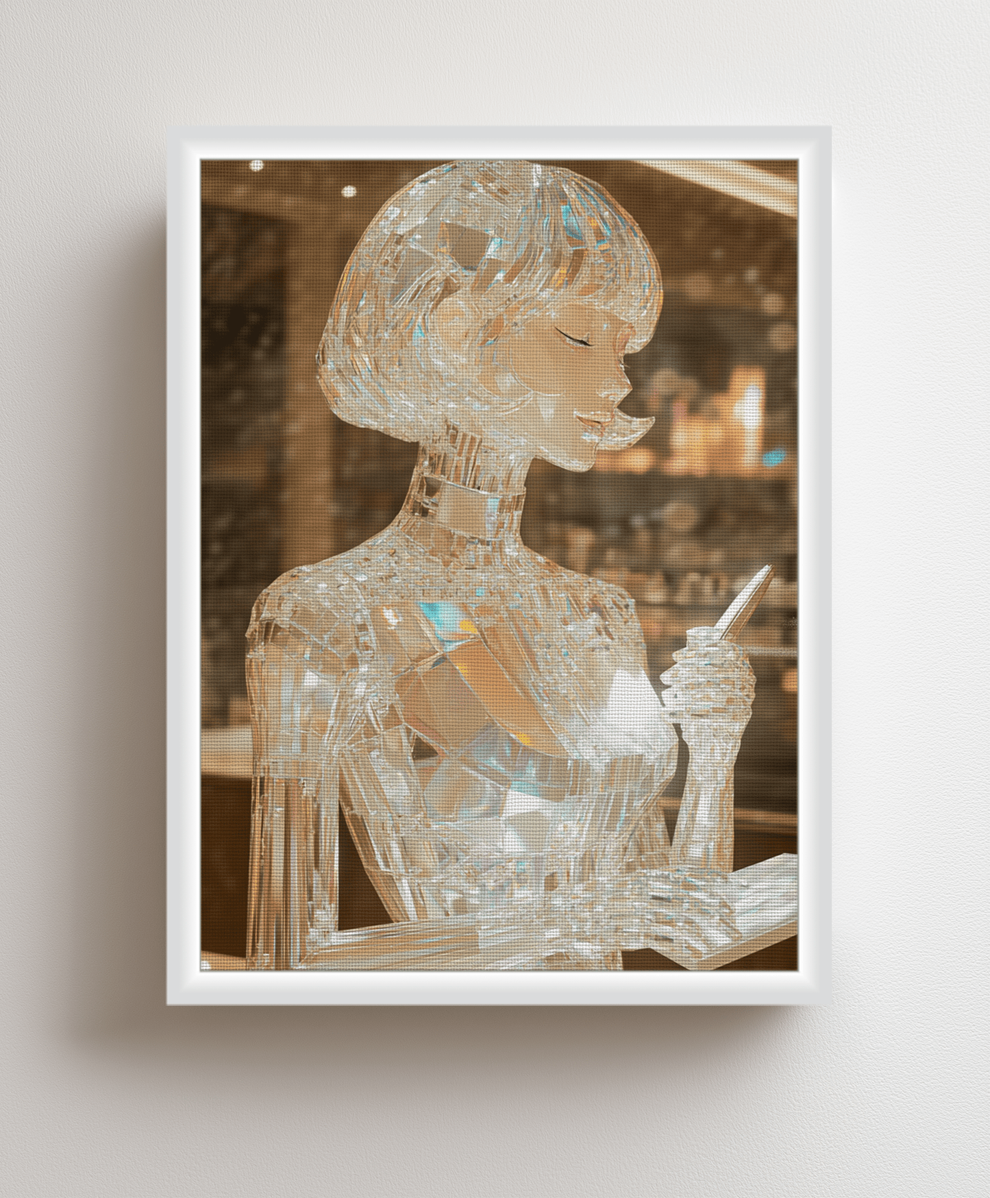 Crystal Fragility canvas painting