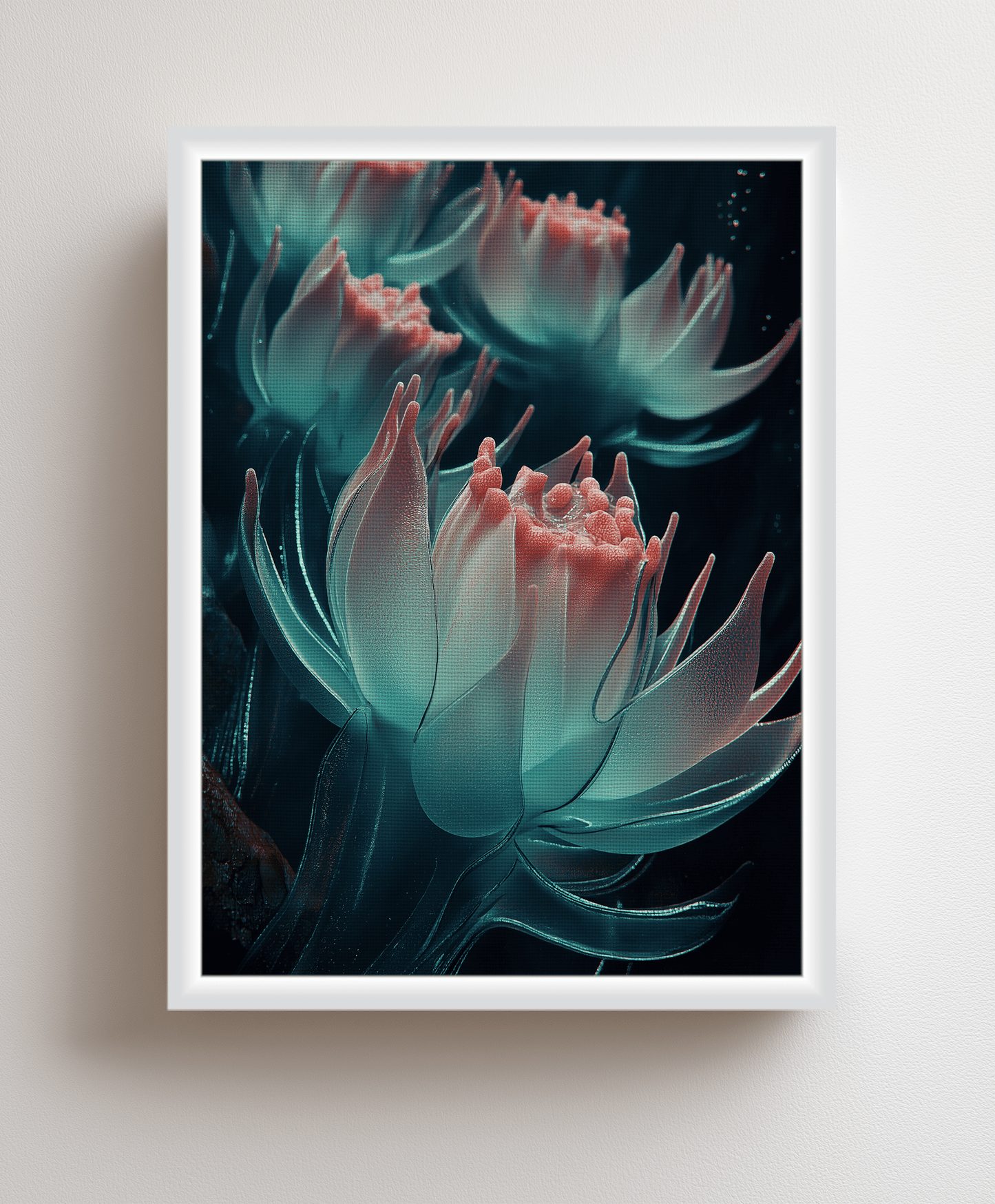 Canvas painting Flowers of the Deep