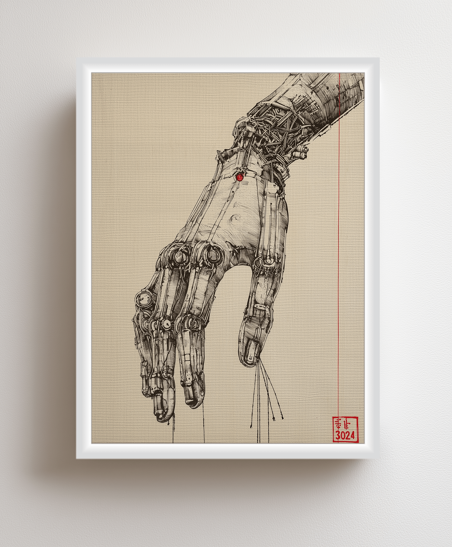 Canvas painting The Mechanical Hand