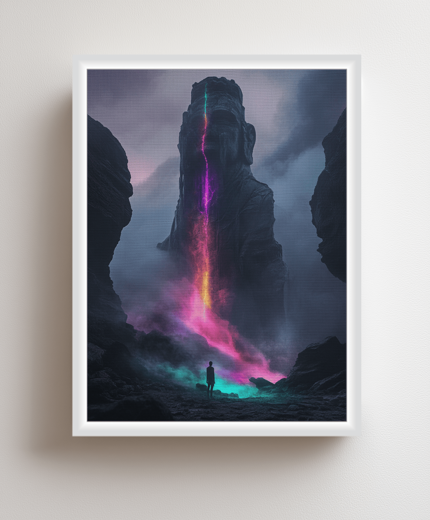 Cosmic Waterfall canvas painting