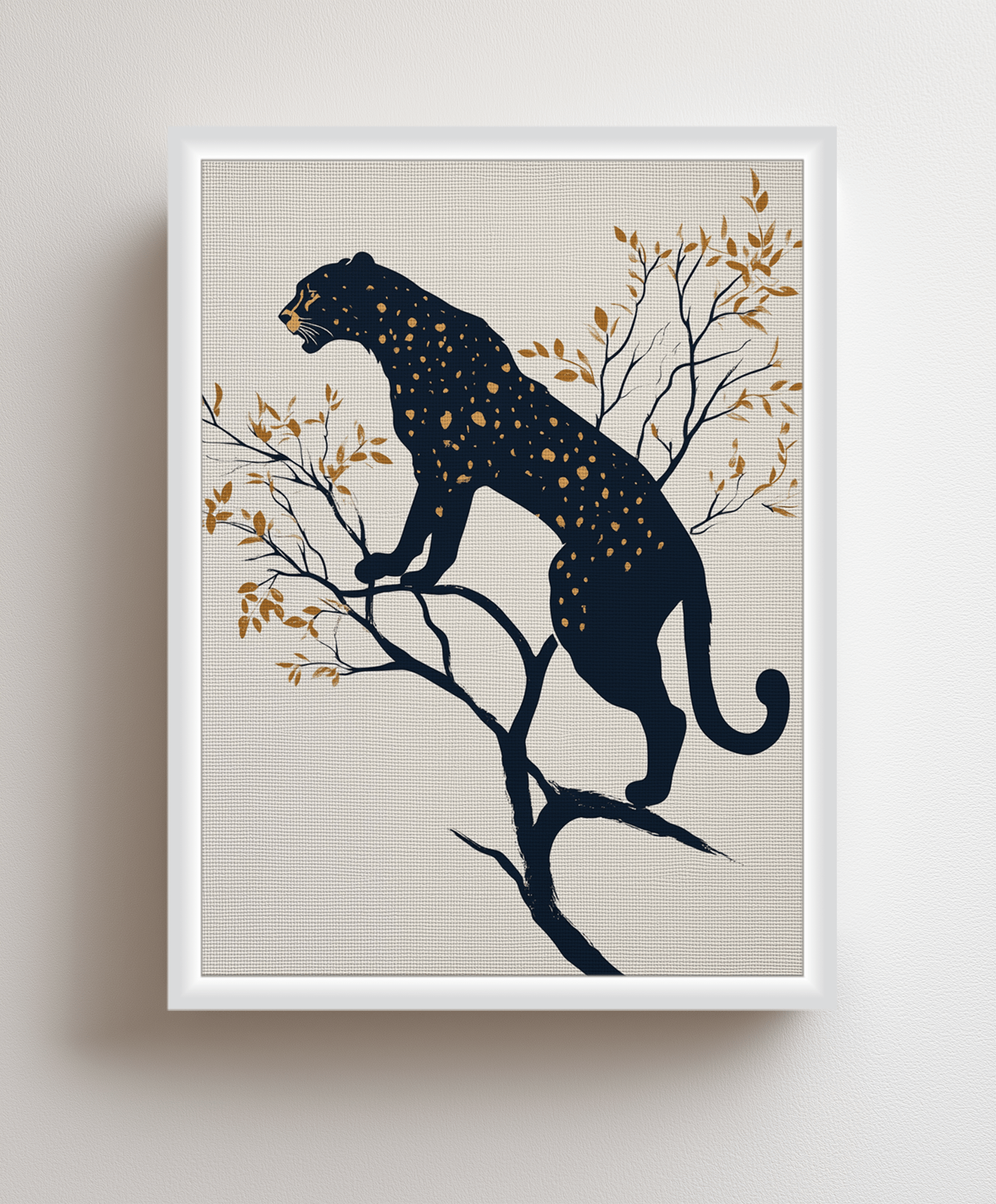 Canvas painting Graceful panther