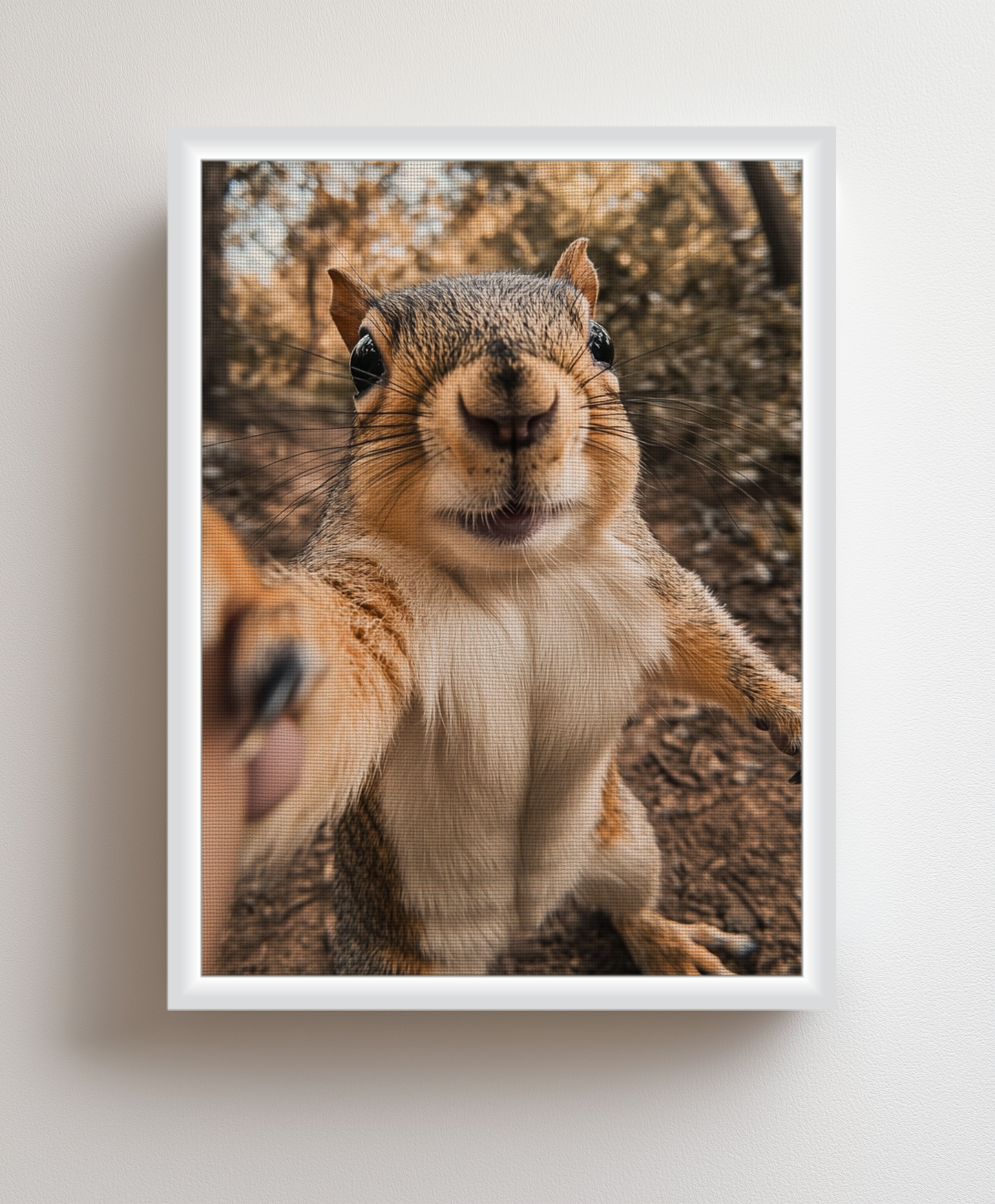 Squirrel Selfie canvas painting