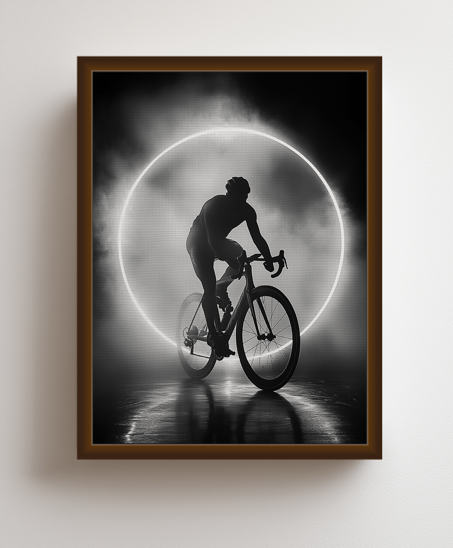 Canvas painting The Night Cyclist