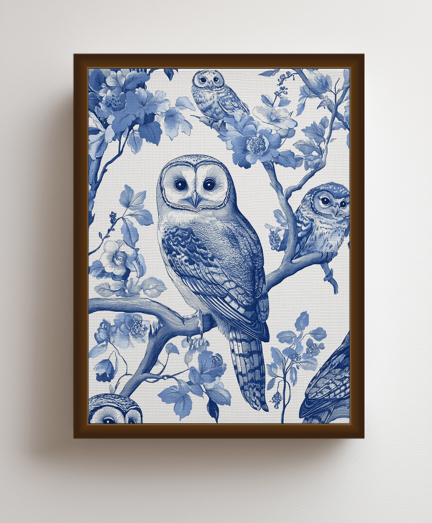 Canvas painting Mystic Owls