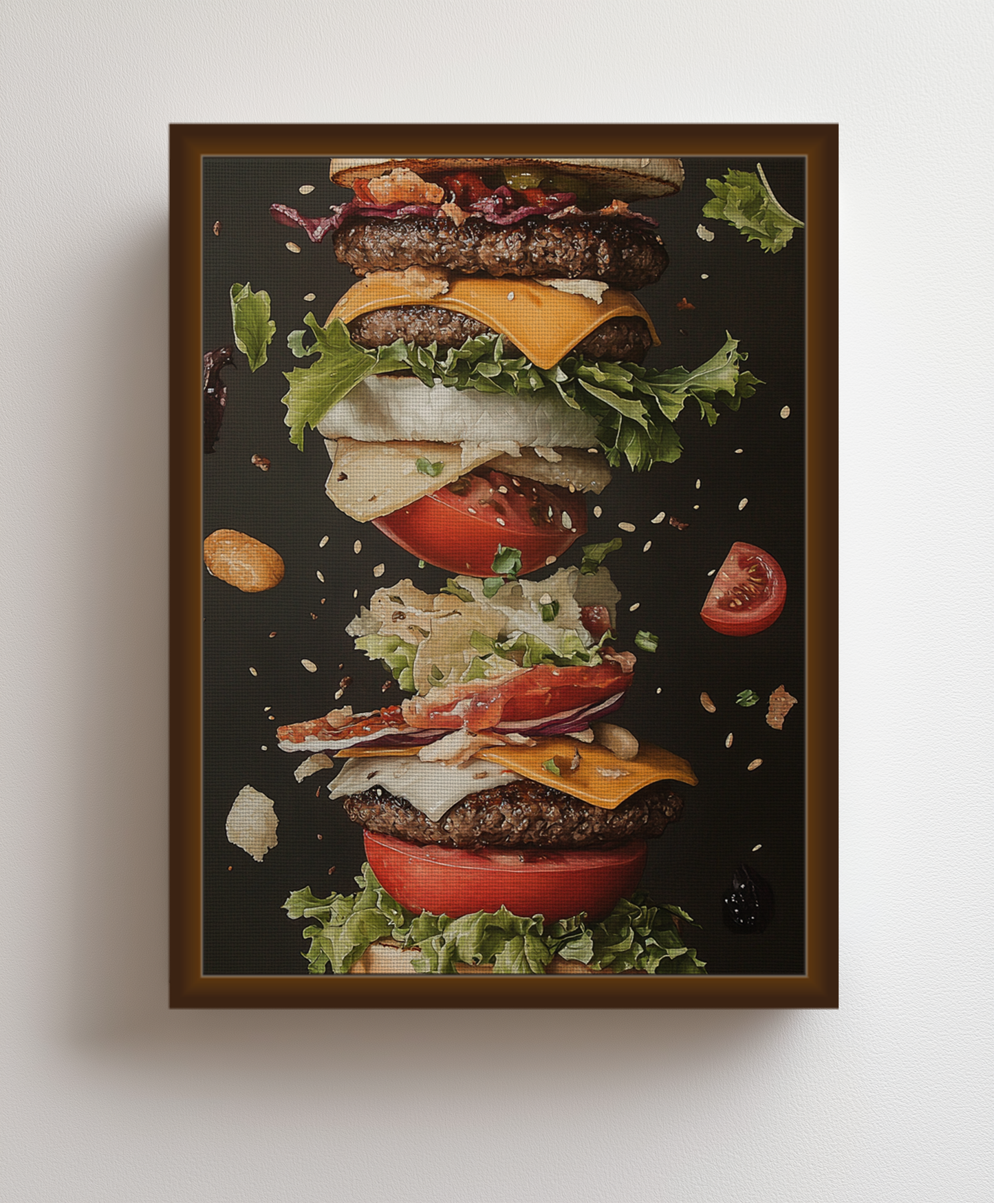 Supreme Burger canvas painting