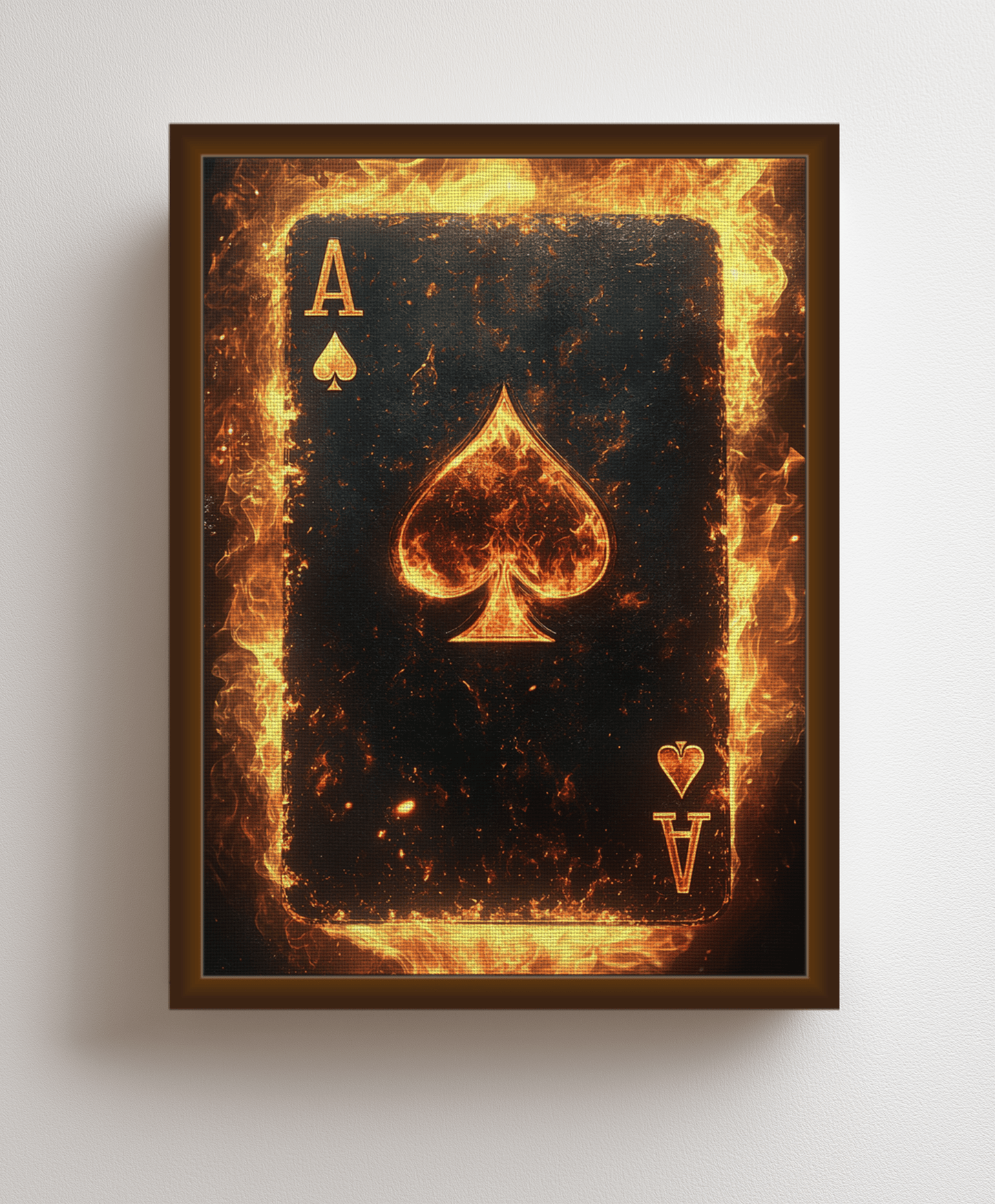 Ace of Fire canvas painting