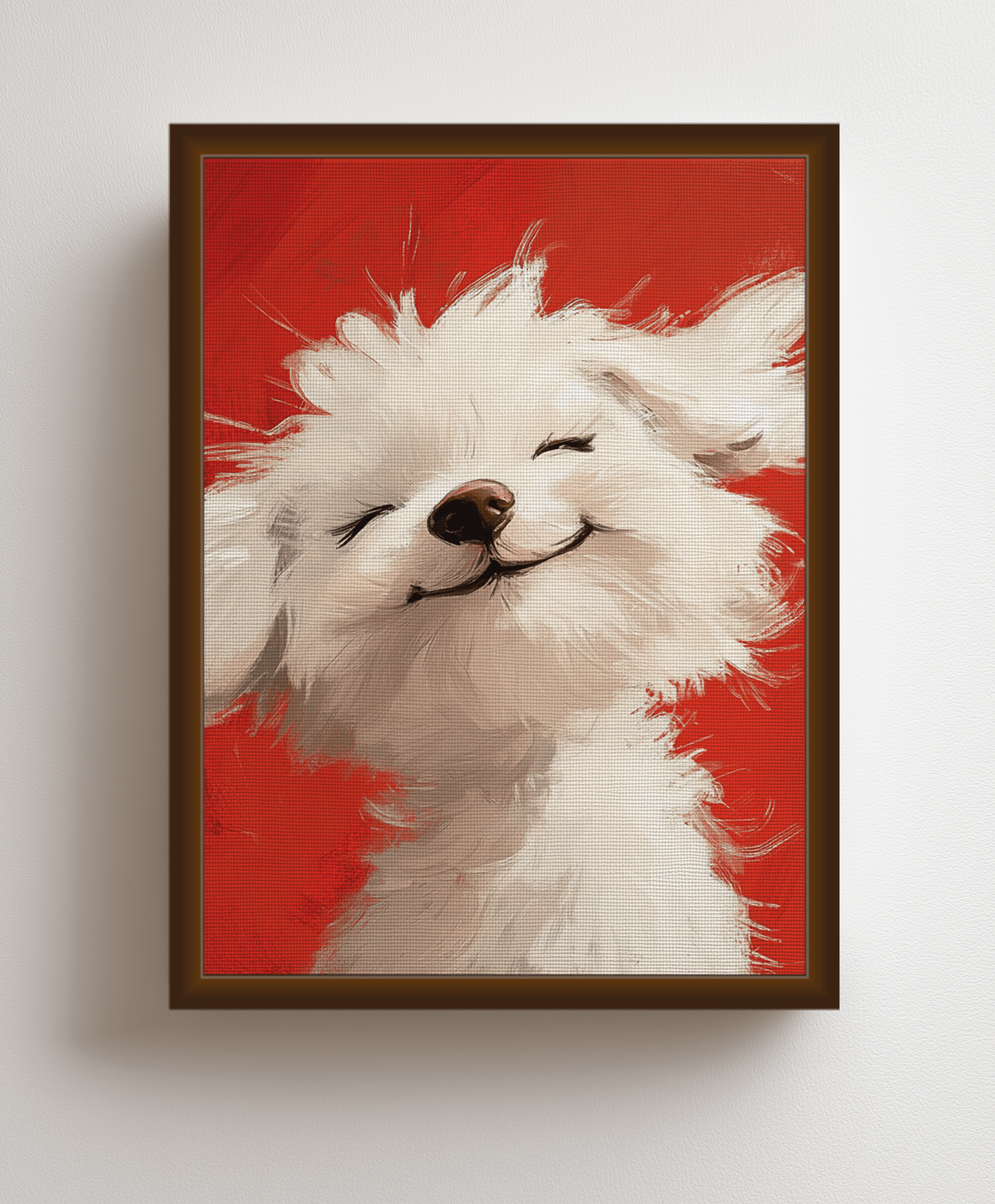 Canvas painting Adorable Fluffy Puppy