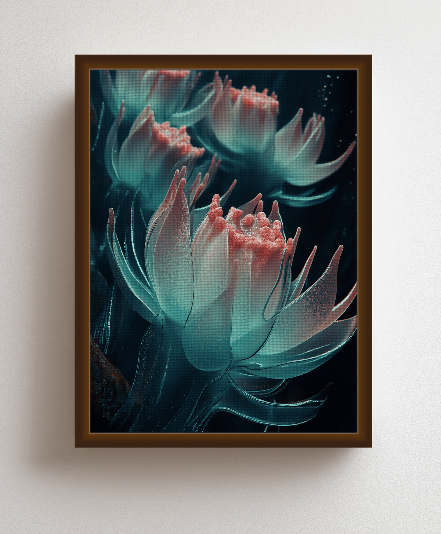 Canvas painting Flowers of the Deep