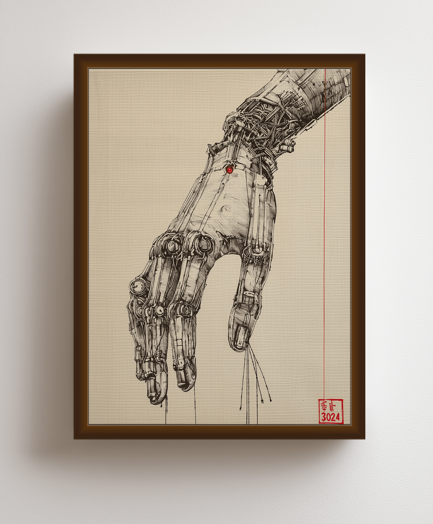 Canvas painting The Mechanical Hand