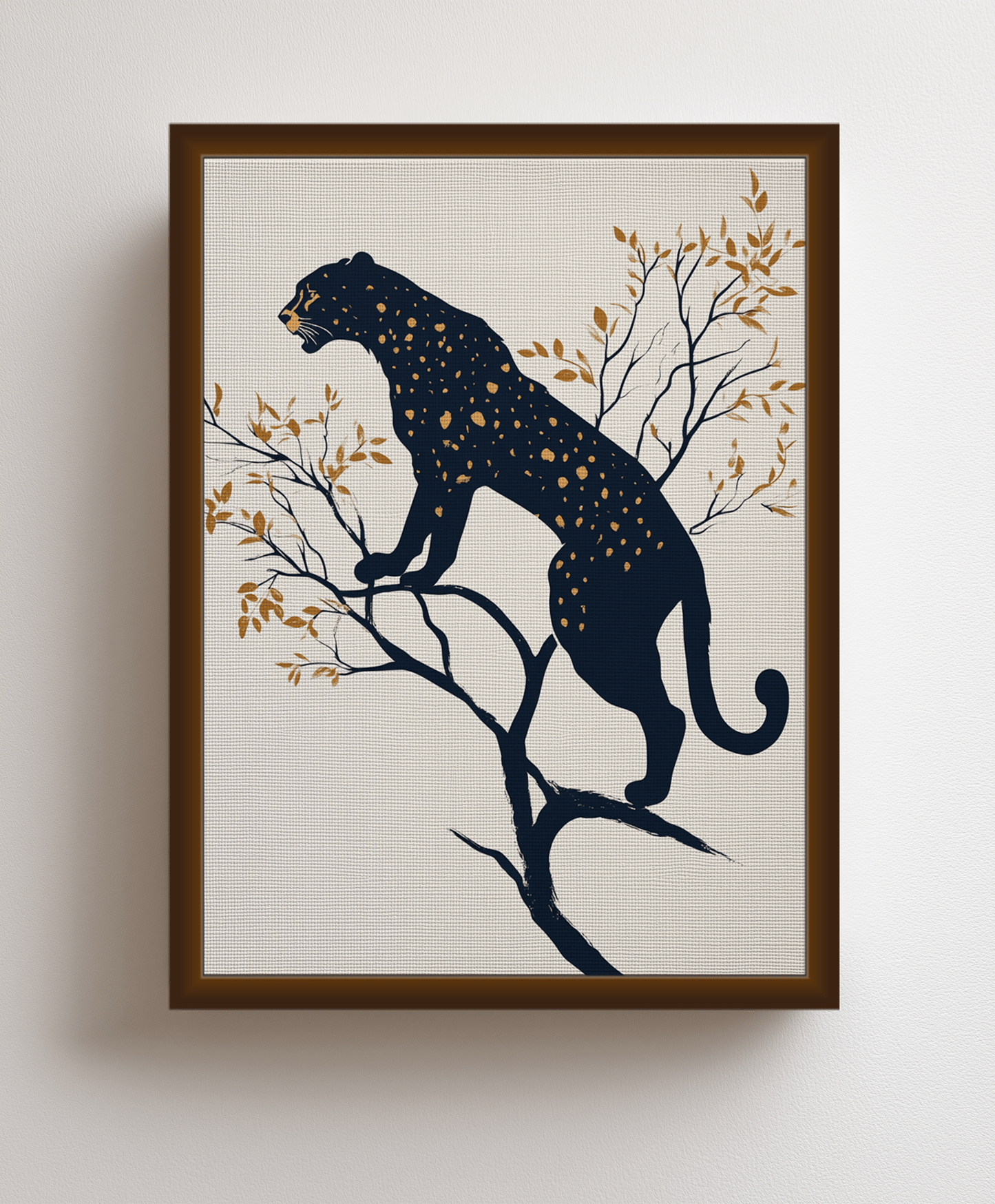 Canvas painting Graceful panther