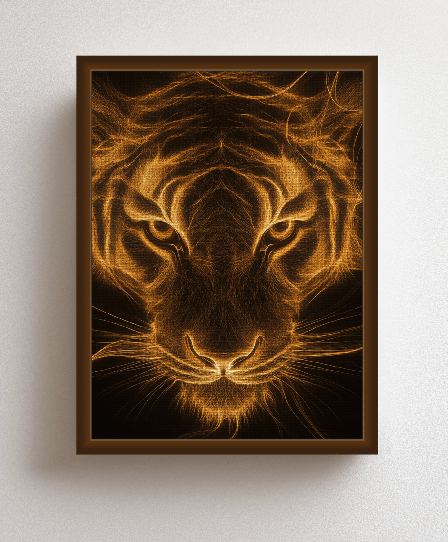 Canvas painting The Bright Gaze of the Tiger