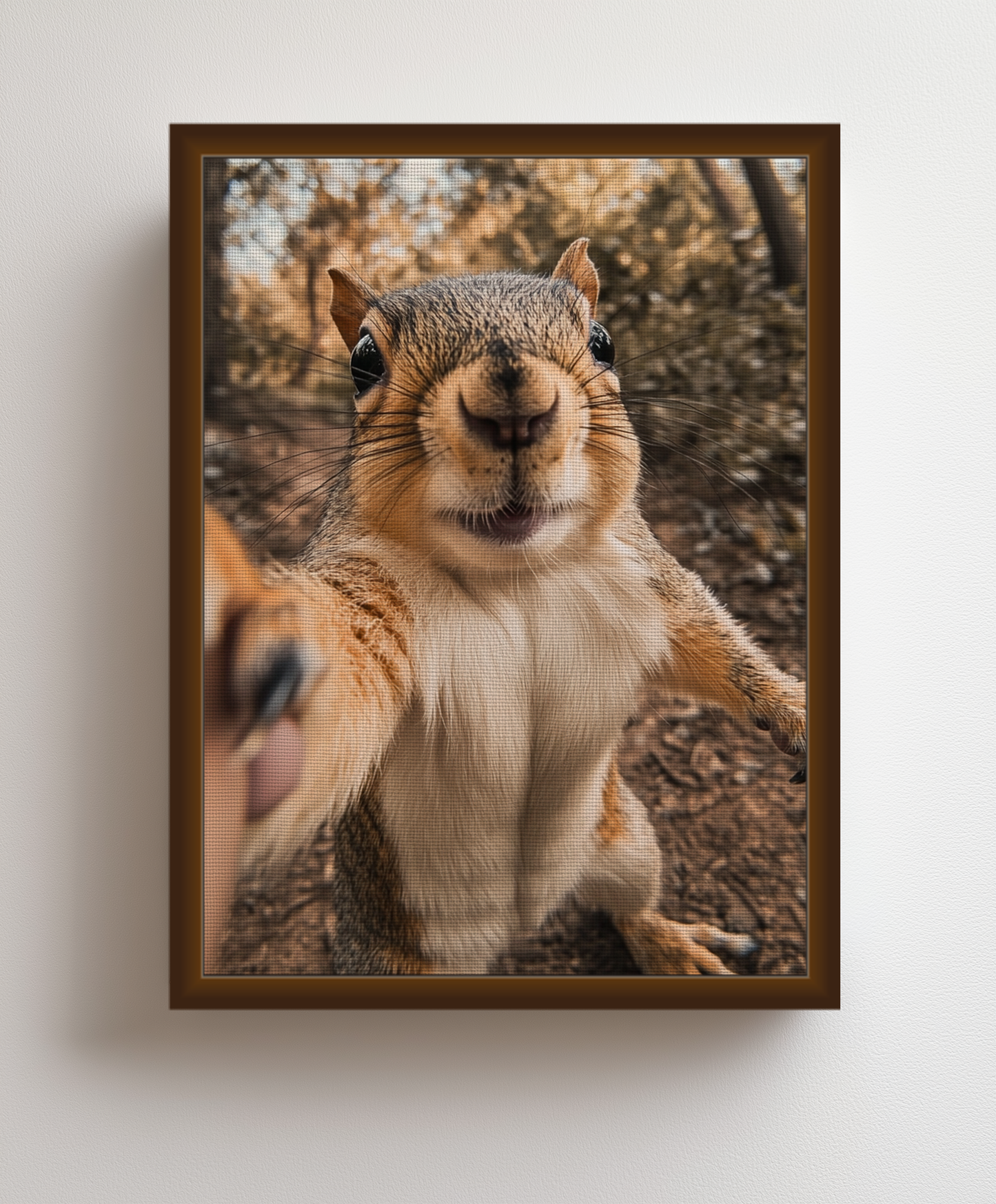 Squirrel Selfie canvas painting