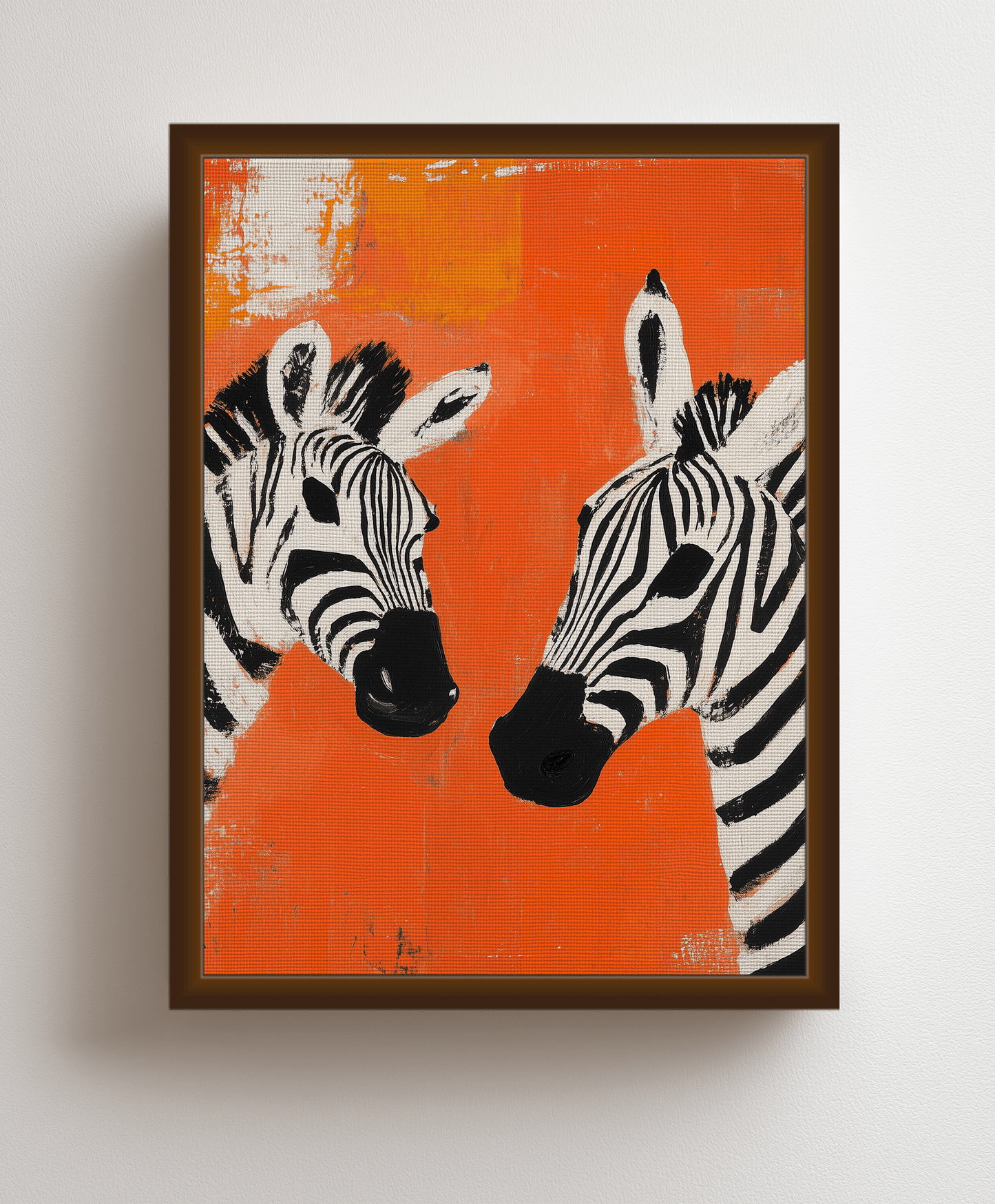 Canvas painting African Zebras