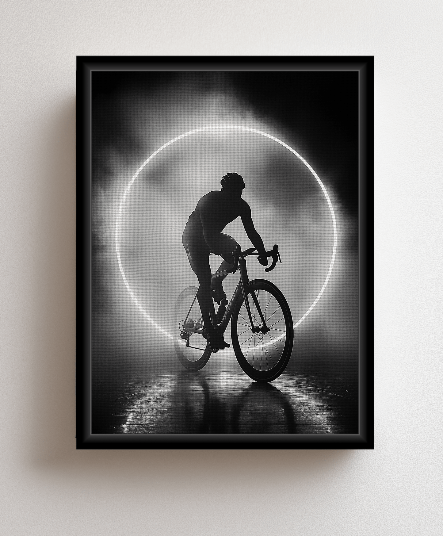 Canvas painting The Night Cyclist