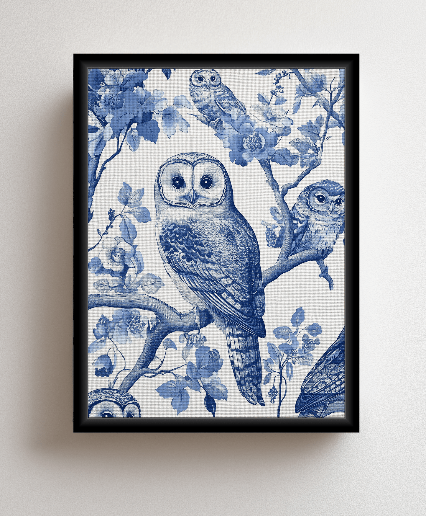 Canvas painting Mystic Owls