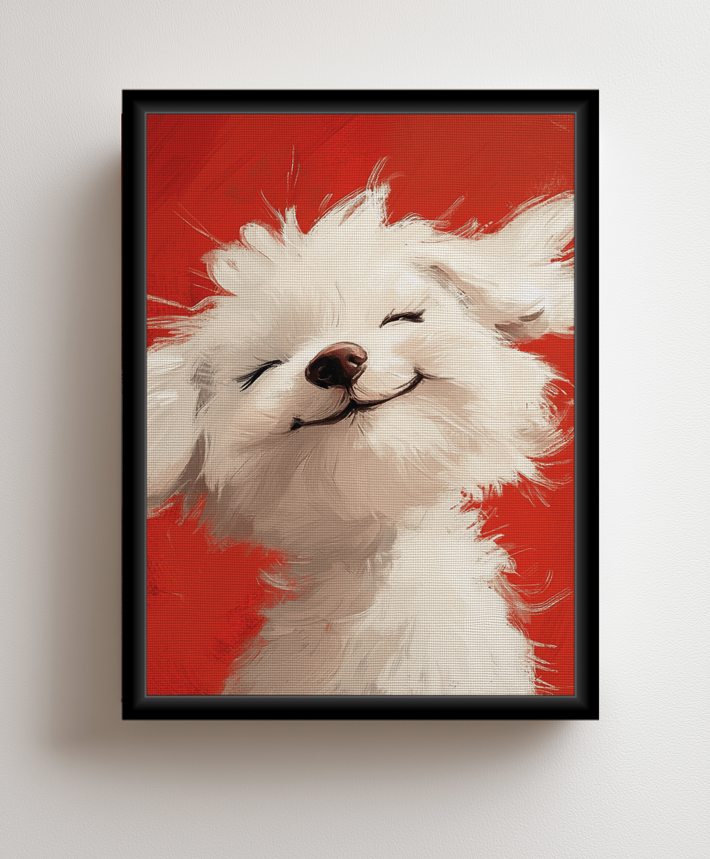 Canvas painting Adorable Fluffy Puppy