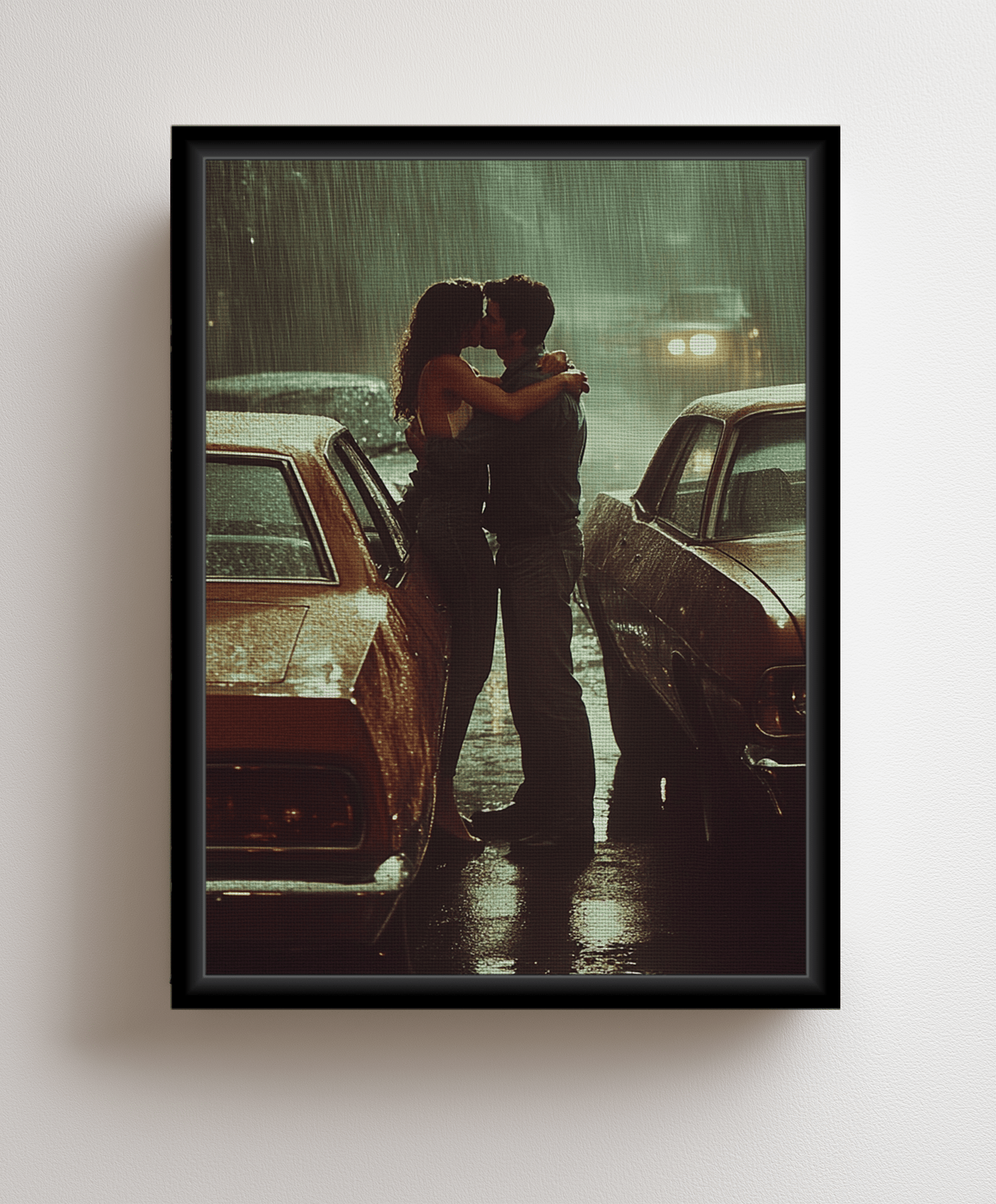 Canvas painting Kiss in the Rain