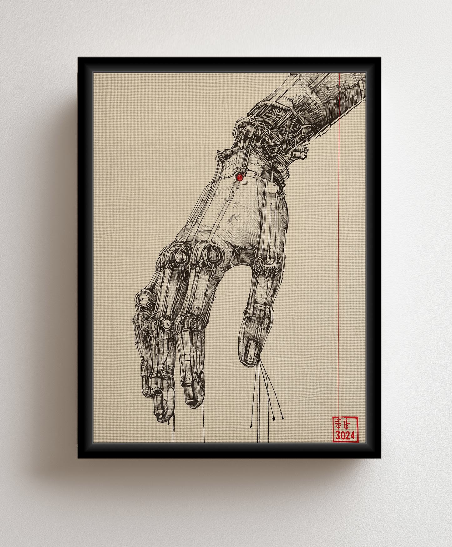 Canvas painting The Mechanical Hand