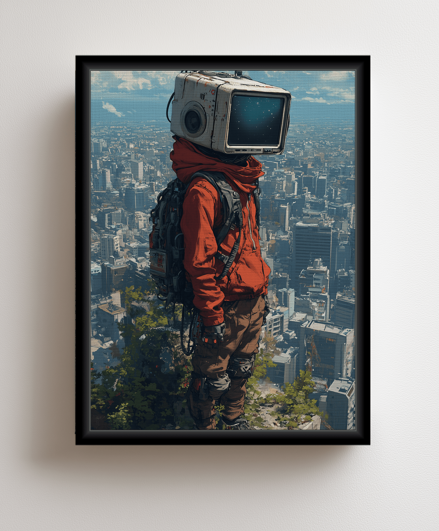 Canvas painting "Urban Illusion"