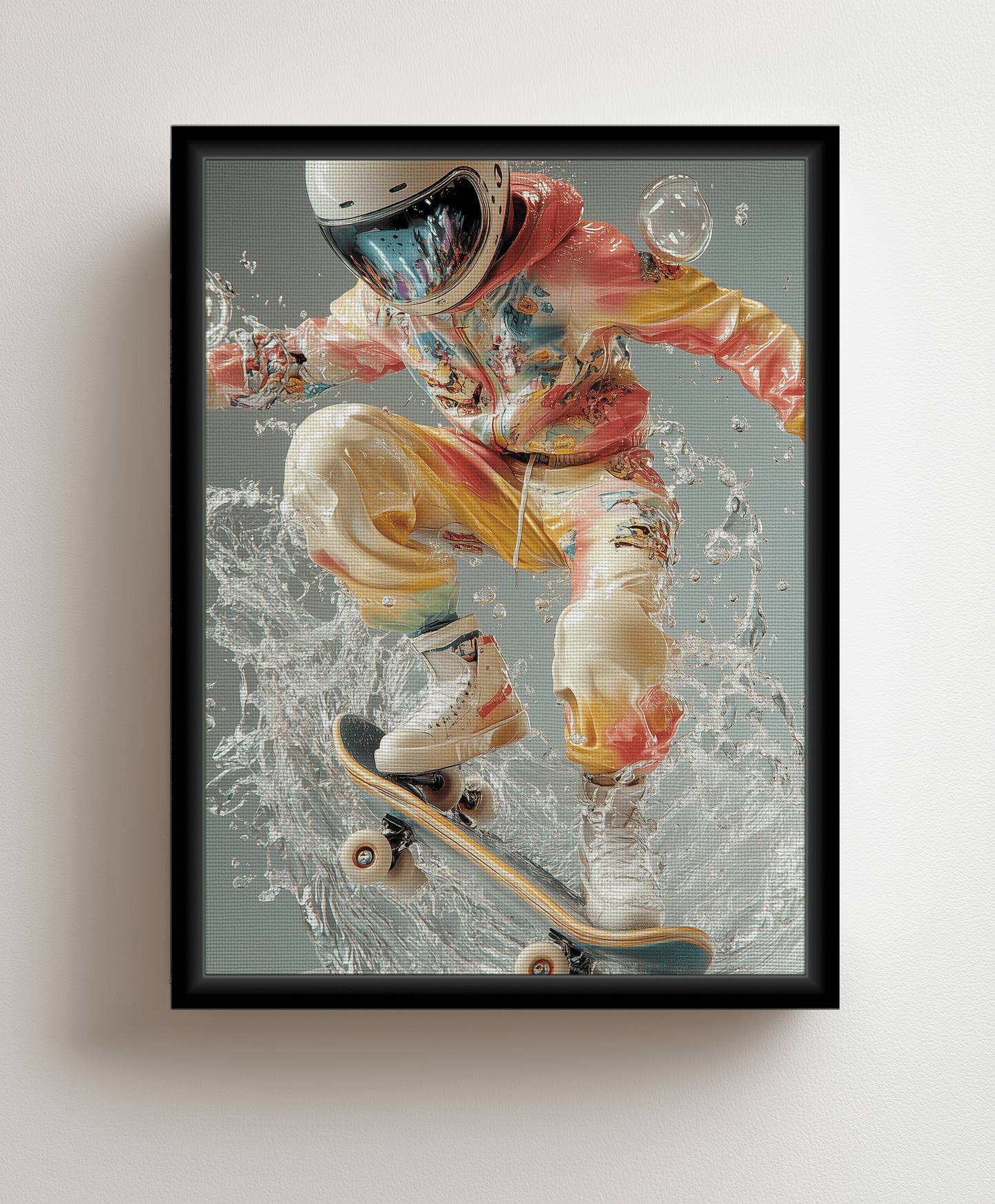 Astral Skateboarding canvas painting