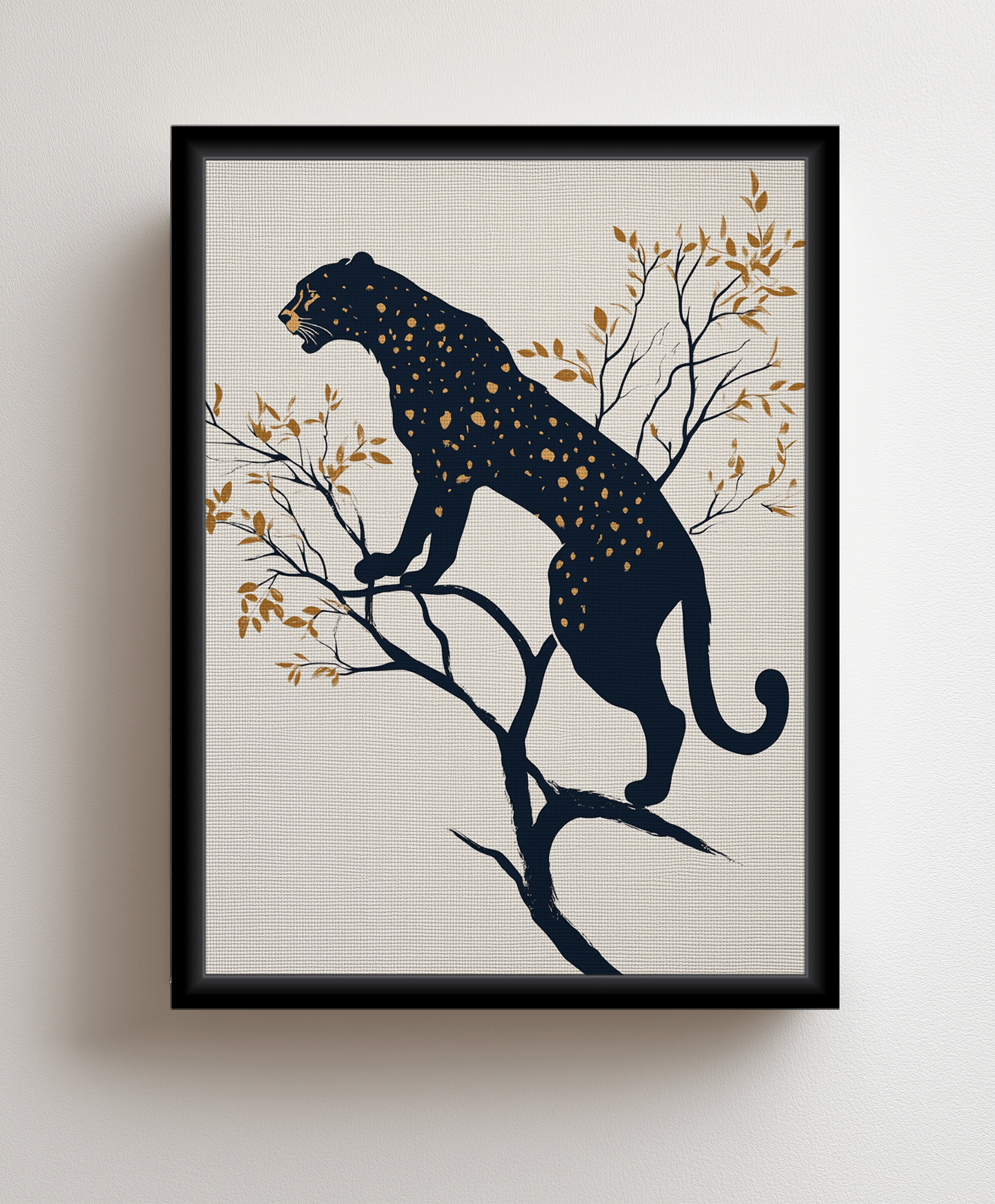 Canvas painting Graceful panther