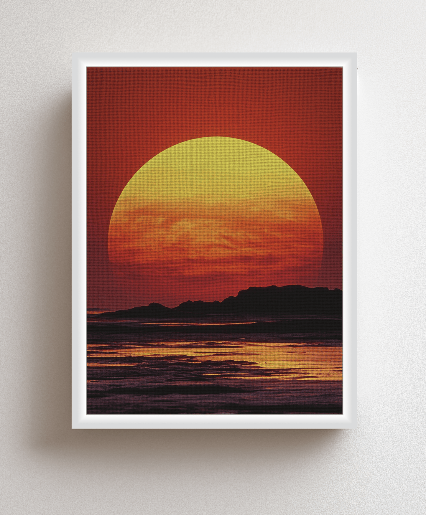 Sunset canvas painting