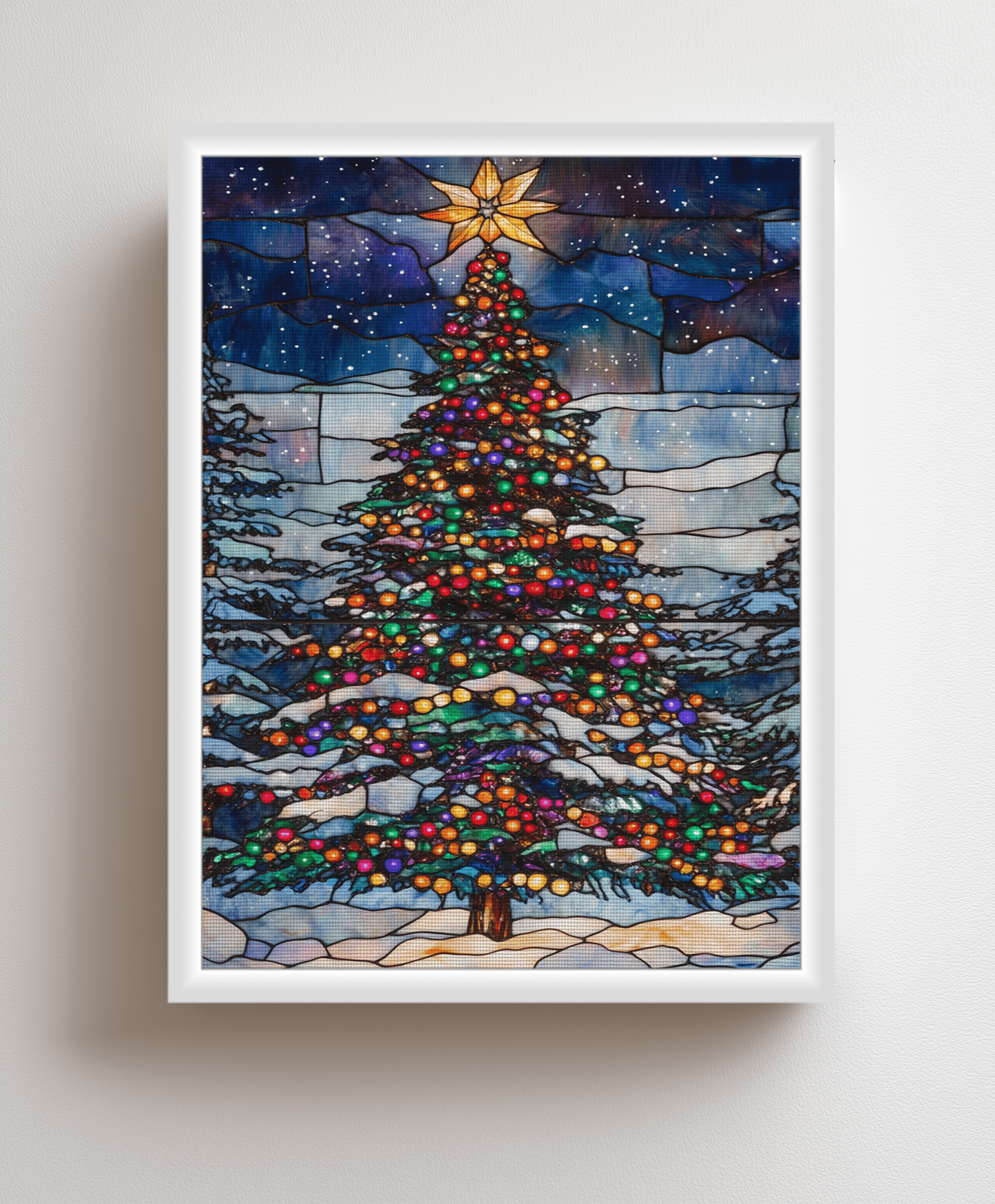 Canvas painting The Shining Christmas Tree