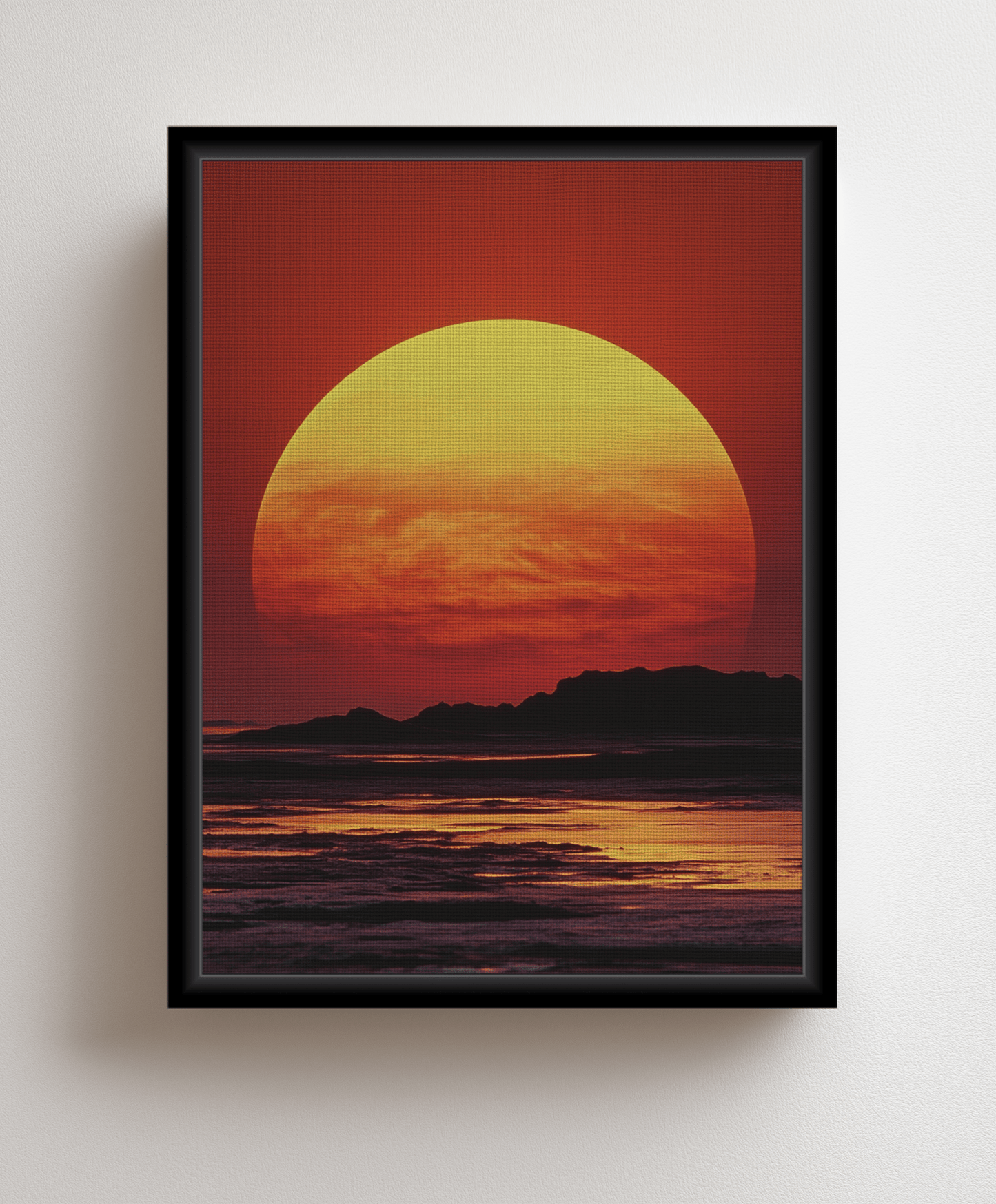 Sunset canvas painting