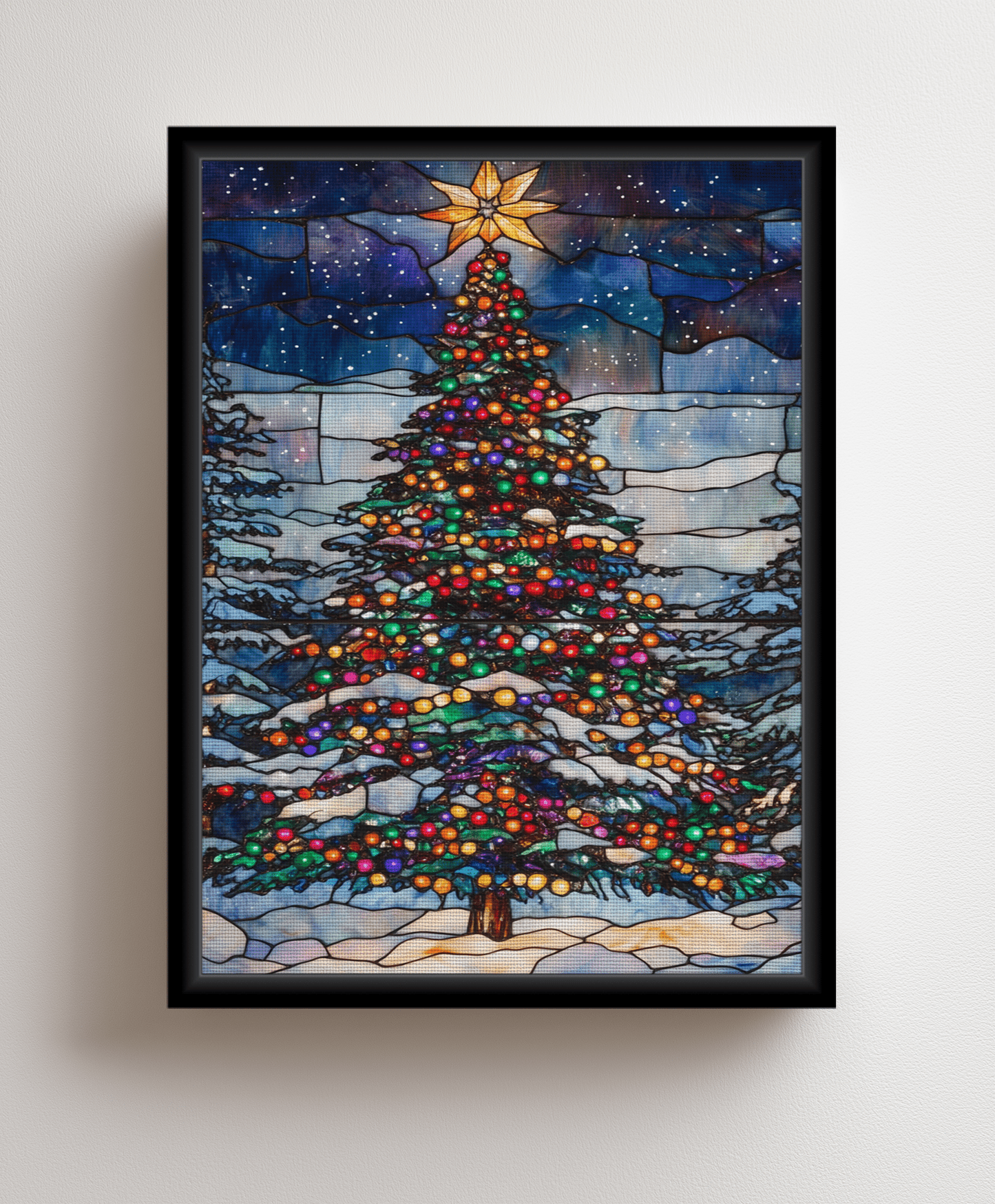 Canvas painting The Shining Christmas Tree