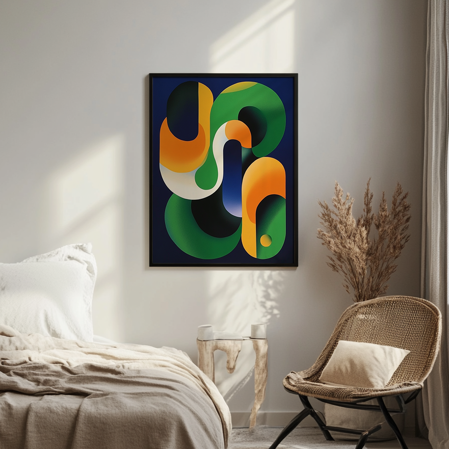 Canvas painting Harmony of Abstract Forms