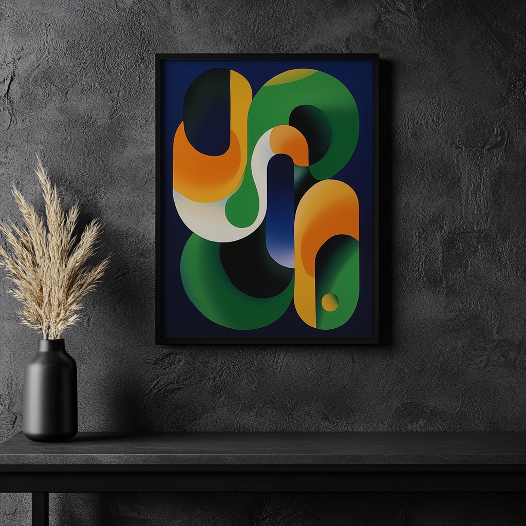 Canvas painting Harmony of Abstract Forms