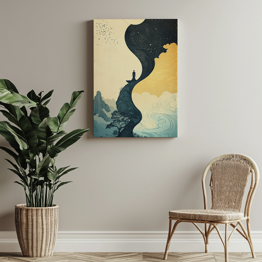 Canvas painting The Journey of Duality