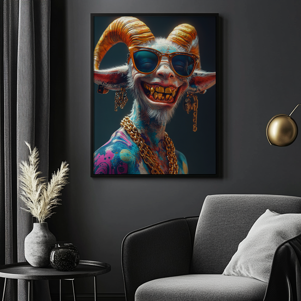 Canvas painting Urban Demon