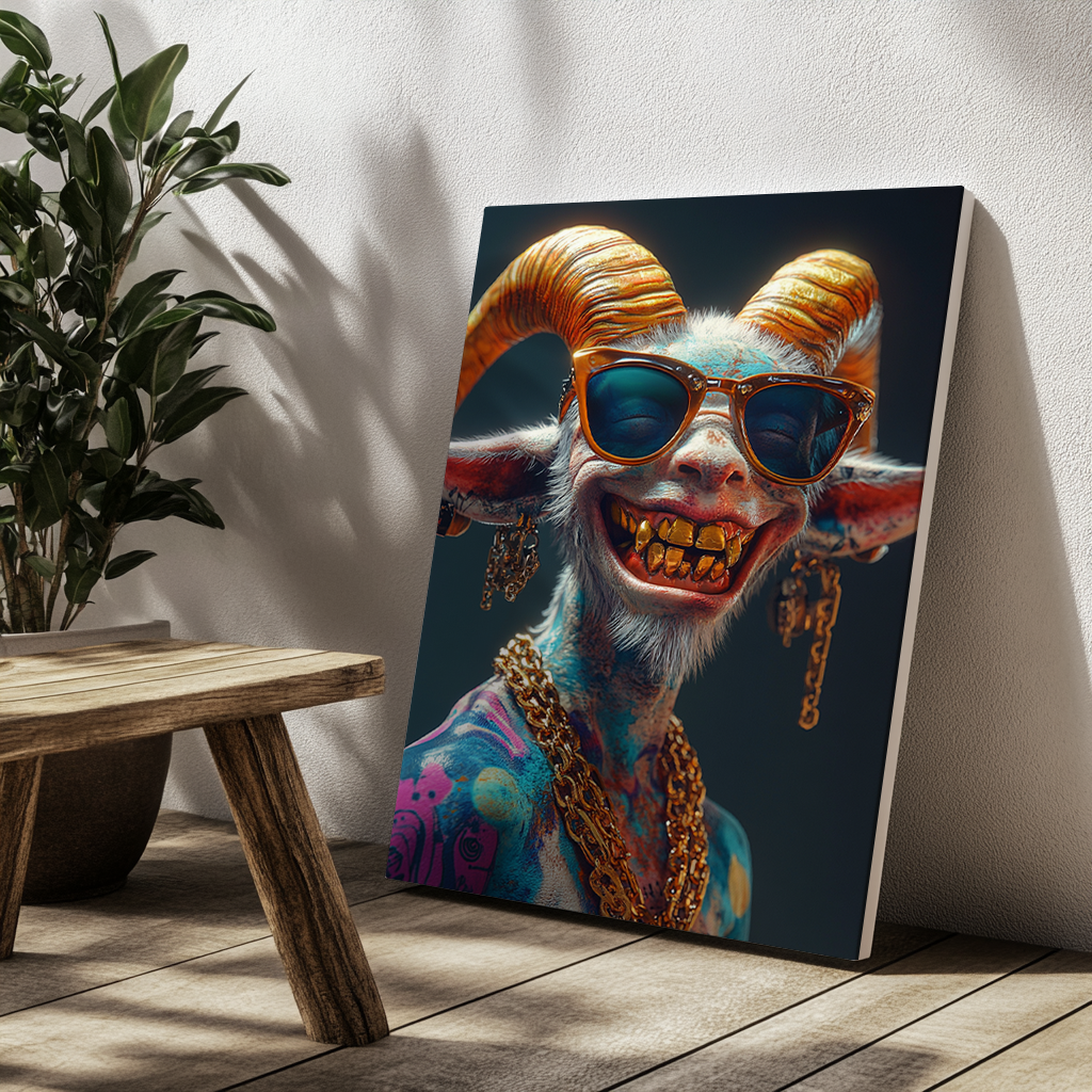 Canvas painting Urban Demon