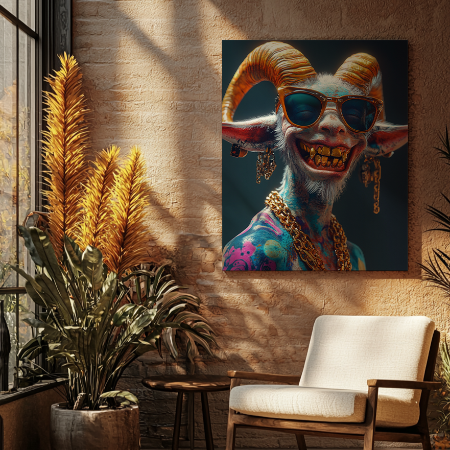 Canvas painting Urban Demon