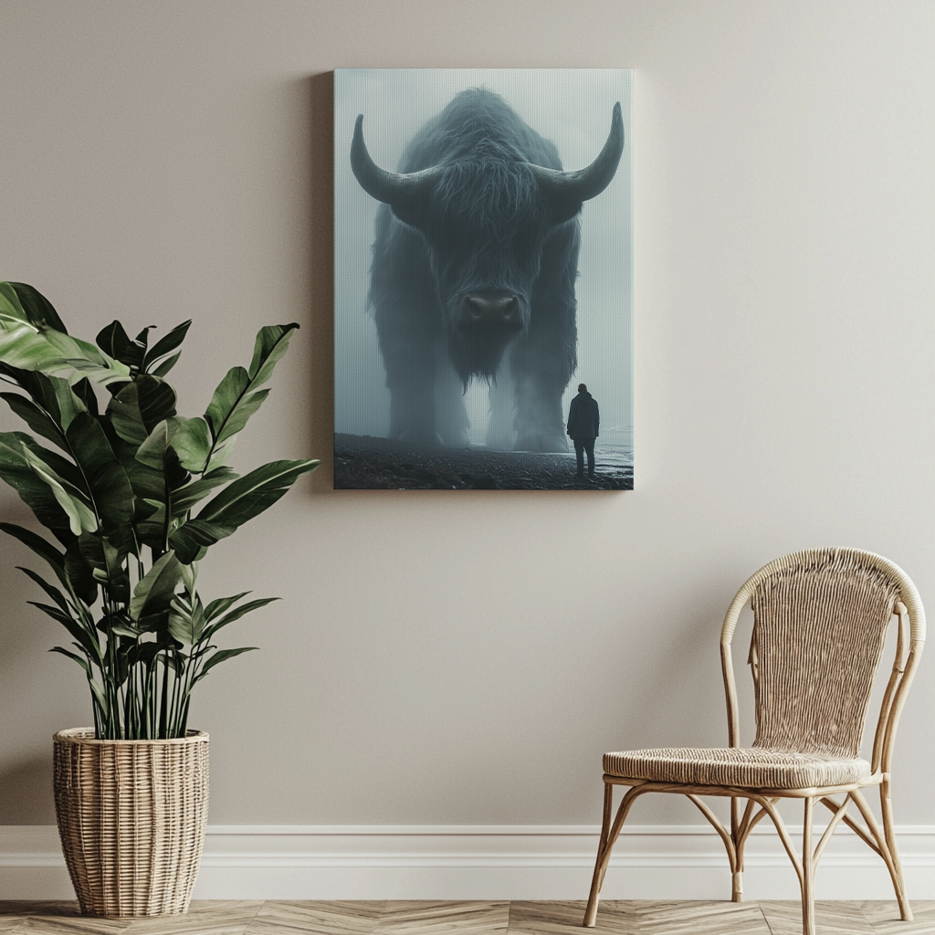 Canvas painting The Bull from Legends