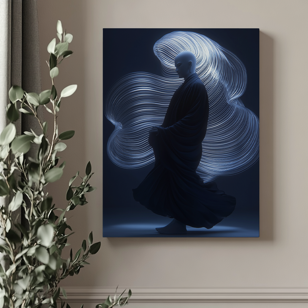 Canvas painting "The Meditative Flow"