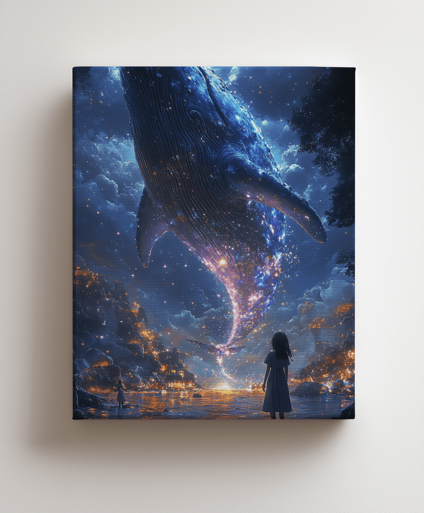 Canvas painting The Whale in the Heavenly Realm