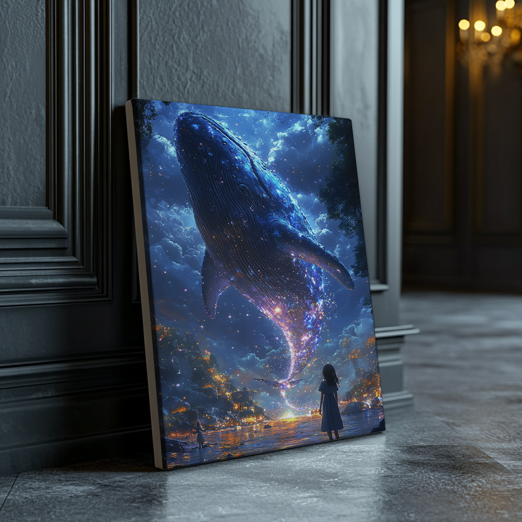 Canvas painting The Whale in the Heavenly Realm