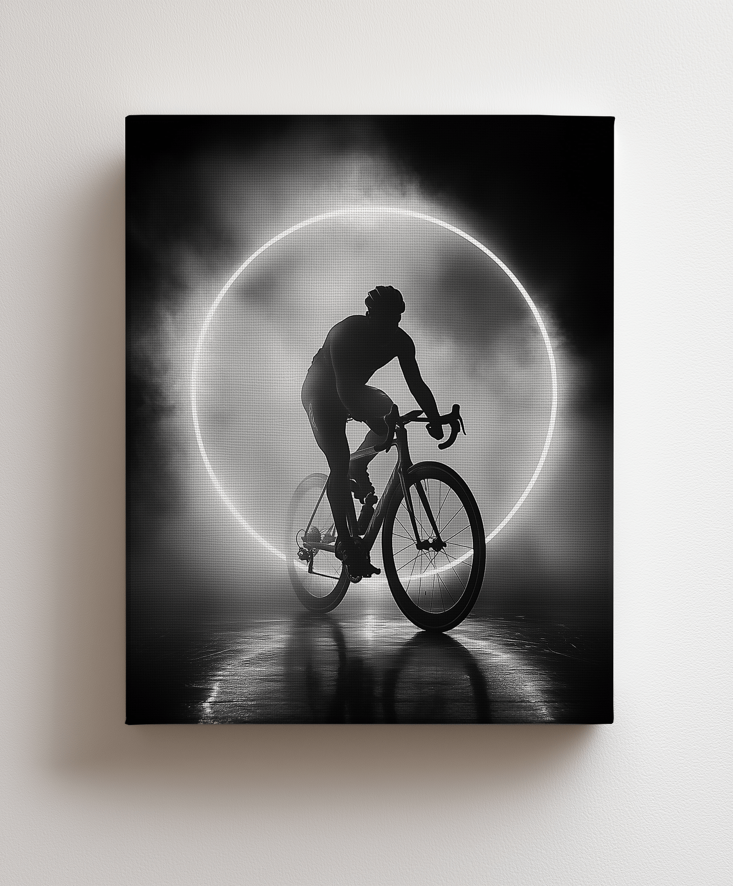 Canvas painting The Night Cyclist