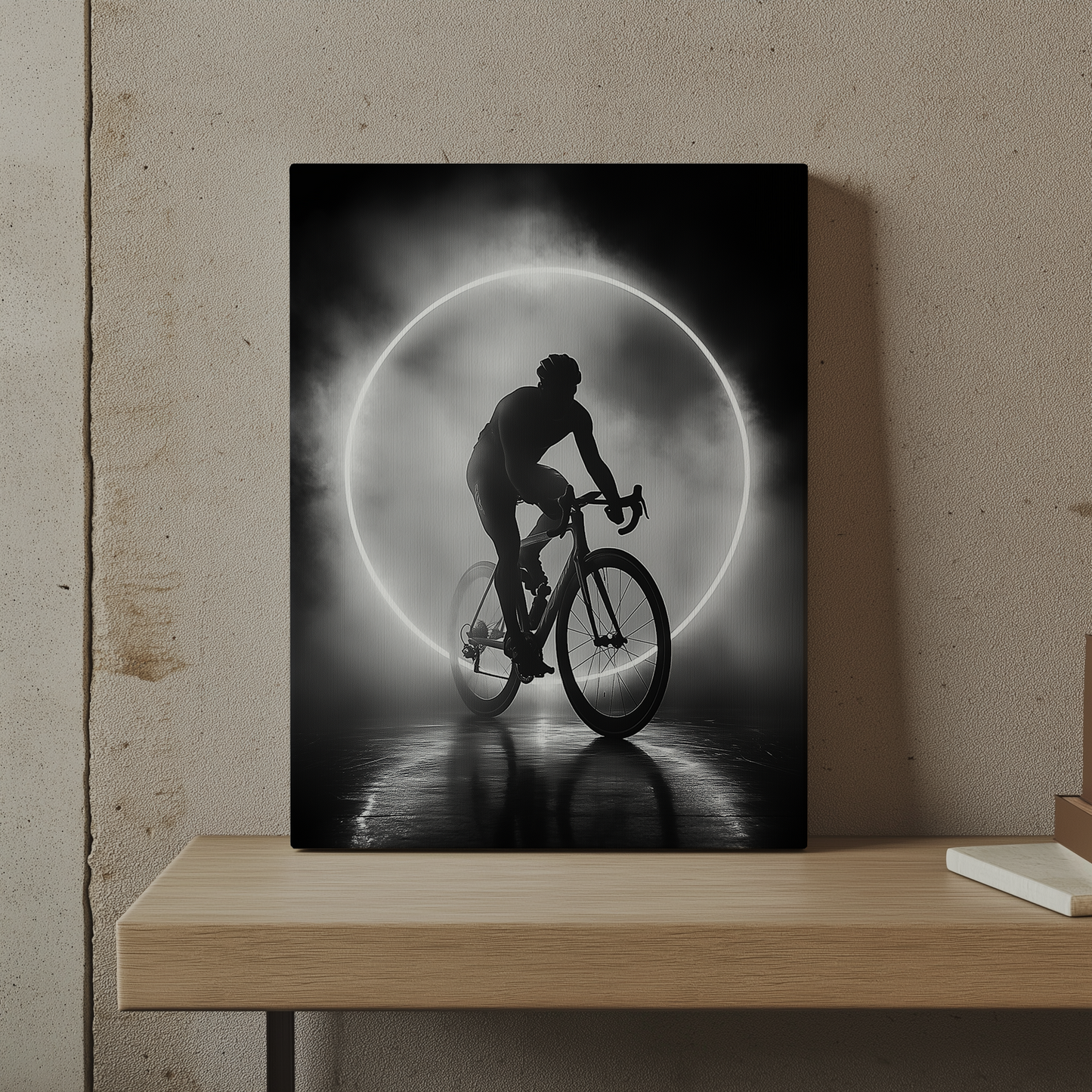 Canvas painting The Night Cyclist