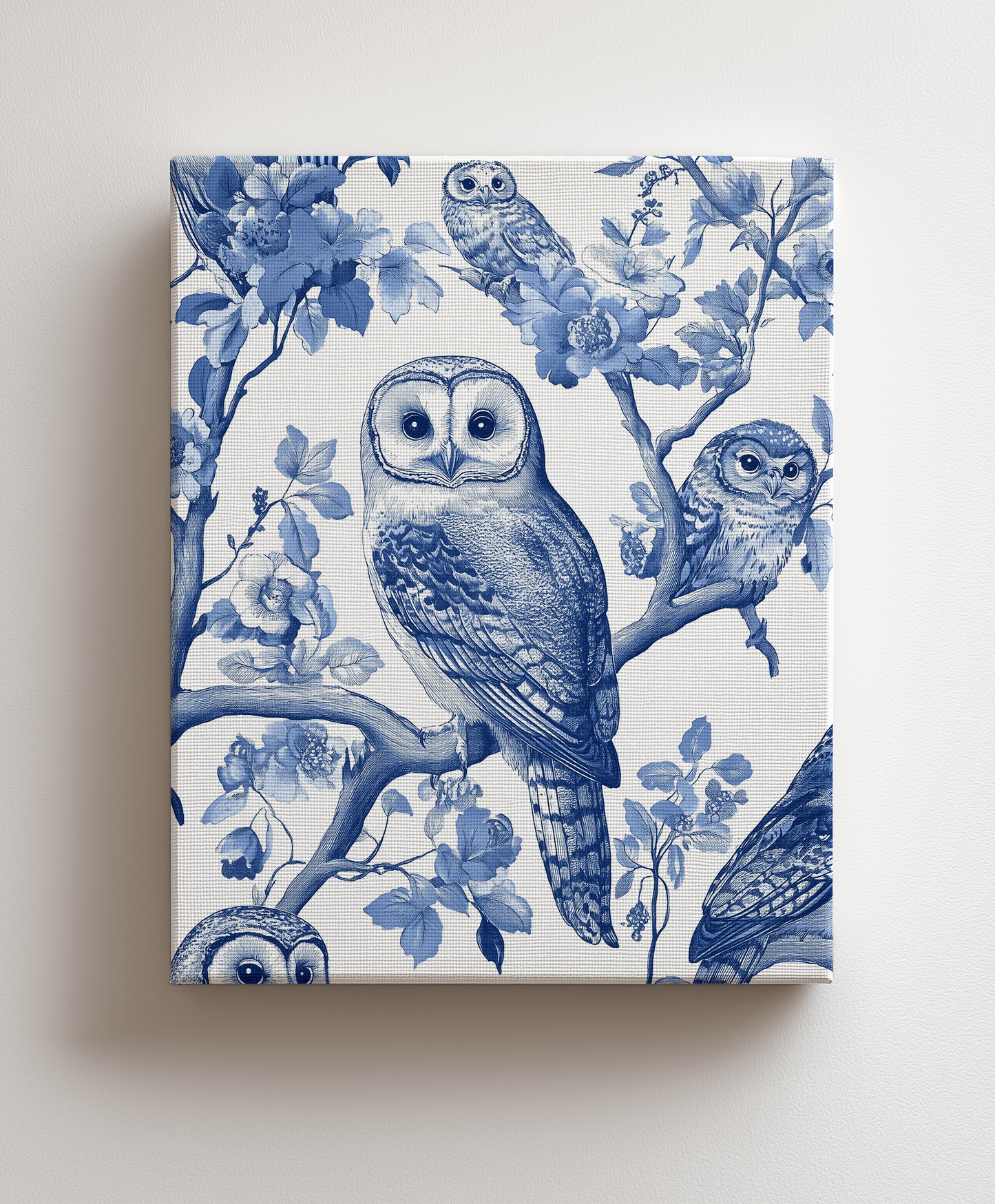 Canvas painting Mystic Owls