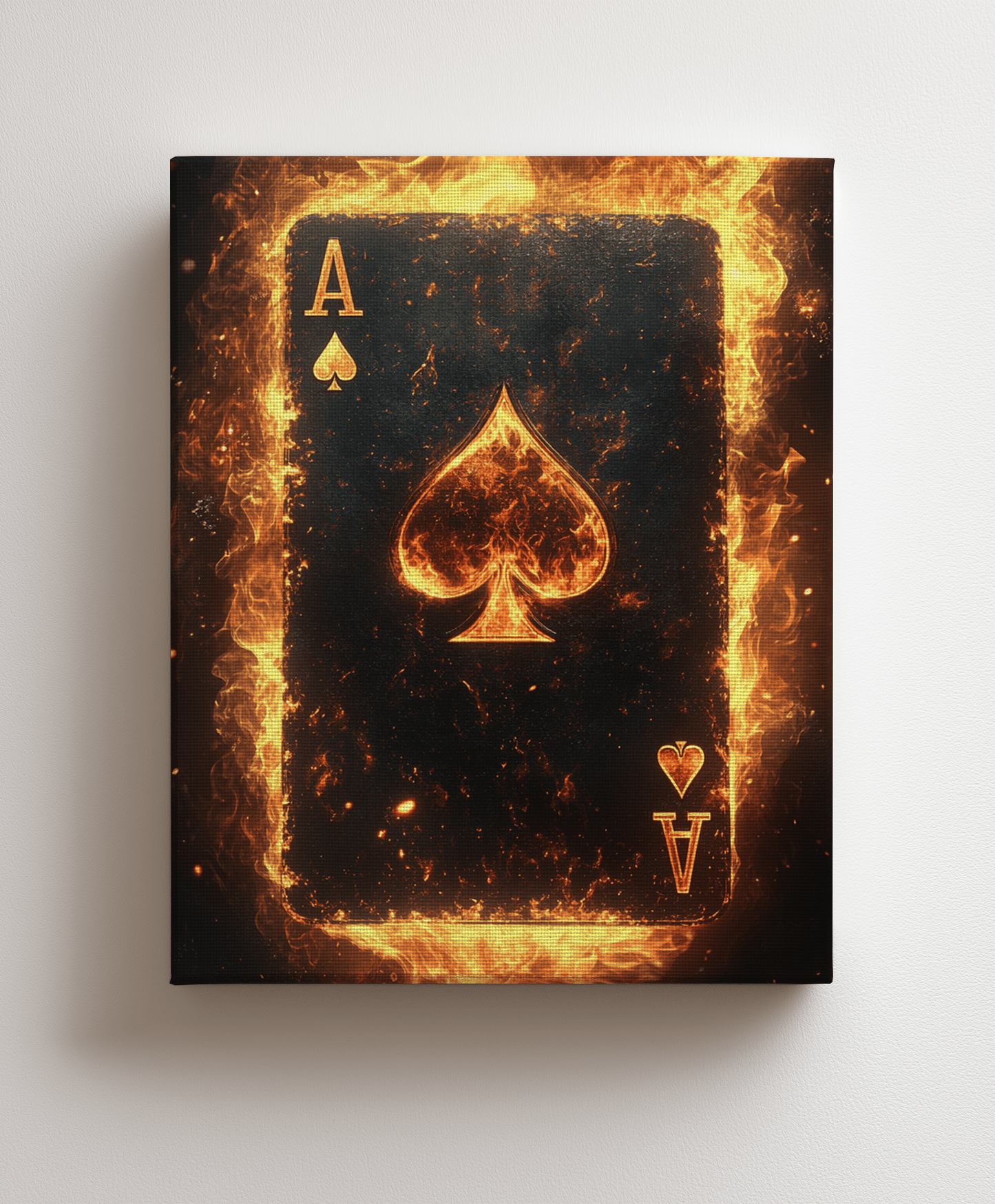 Ace of Fire canvas painting